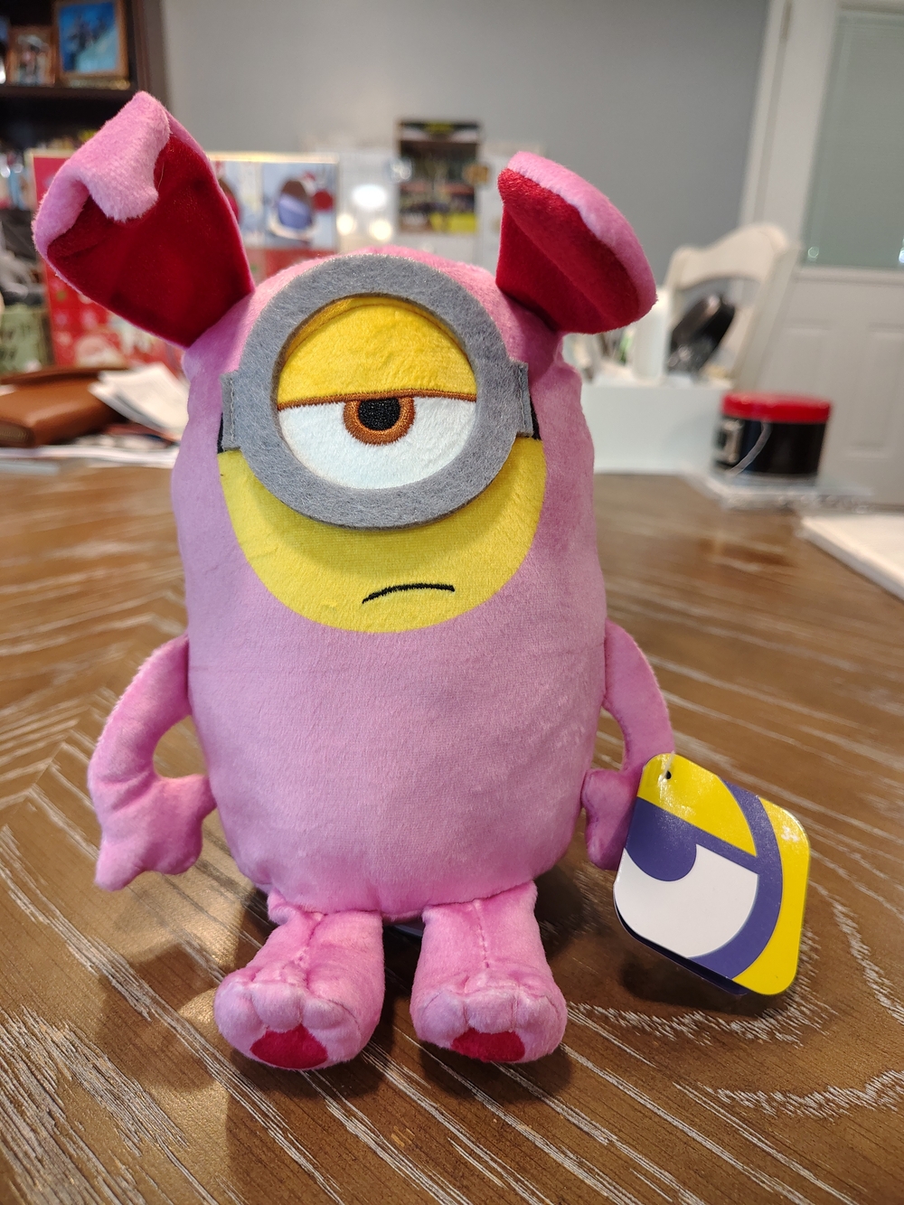 Pink Stuart Minion Plush Toy - Kids Soft Stuffed Character